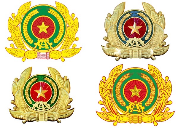 logo bộ công an vector