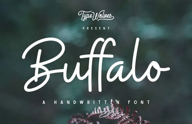 font chữ Buffalo Handwritten