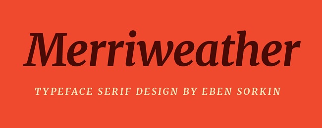 font chữ Merriweather
