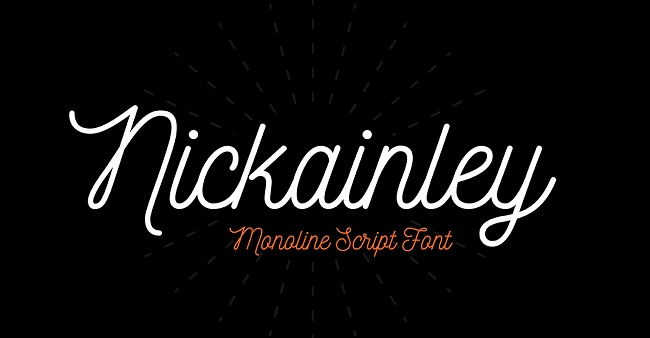 font chữ Nickainley