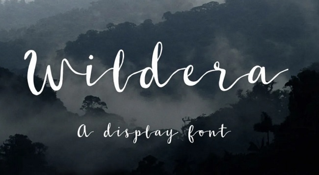 font chữ Wildera