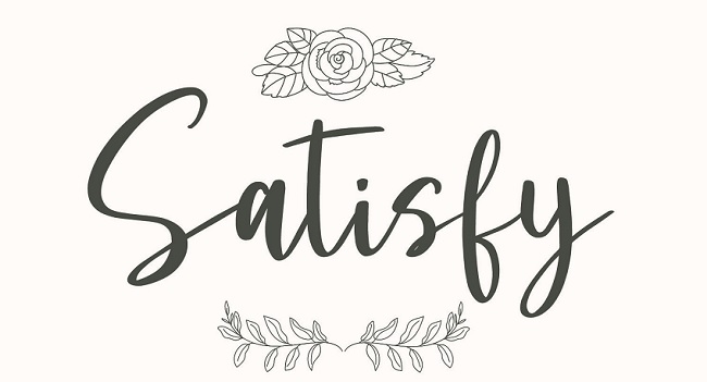 font chữ satisfy