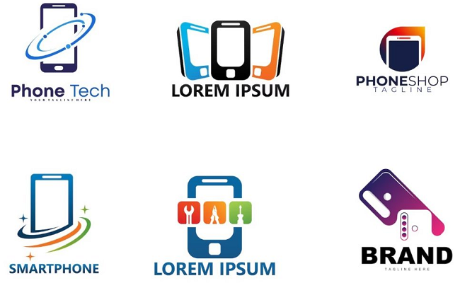 mẫu logo điện thoại đẹp